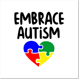 Autism Awareness - Embrace Autism Posters and Art